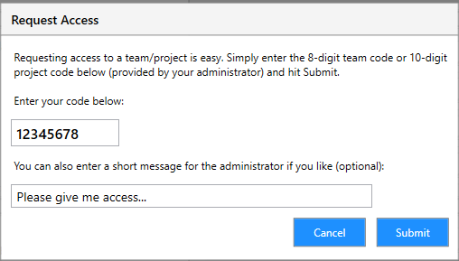 Enter Access Code